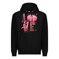 Black love cancer pumpkin Premium Hoodie - texasbilliewilder