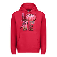 Cardinal love cancer pumpkin Premium Hoodie - texasbilliewilder