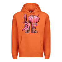 Carrot love cancer pumpkin Premium Hoodie - texasbilliewilder