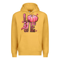 Mustard love cancer pumpkin Premium Hoodie - texasbilliewilder