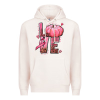 Pale Pink love cancer pumpkin Premium Hoodie - texasbilliewilder