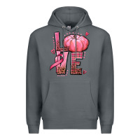 Rock love cancer pumpkin Premium Hoodie - texasbilliewilder