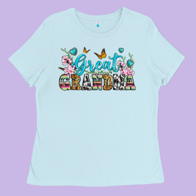 Great Grandma Ladies Tee Designed By Zillion Design Studio