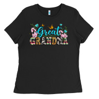 Black great grandma Ladies Tee - Zillion Design Studio