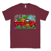 Burgundy jesus take the wheel Classic Tee - CowhideDigitalArt