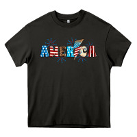 Asphalt Lightning bolt with America Heavy Core Tee - Neo Western