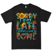 Black sorry i am late i didnt want to come Premium Tee - HRA Design Shop