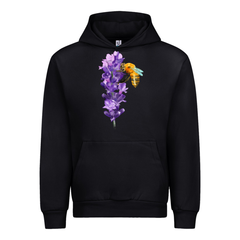 Honey Bee With Lavender Fa Element Urban Hoodie by FaDigitalArtStudio | Teevron