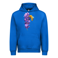 Cobalt honey bee with lavender fa element Urban Hoodie - FaDigitalArtStudio