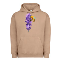 Pigment Burro honey bee with lavender fa element Urban Hoodie - FaDigitalArtStudio