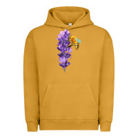 Pigment Peanut Butter honey bee with lavender fa element Urban Hoodie - FaDigitalArtStudio