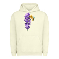 Pigment Pistachio honey bee with lavender fa element Urban Hoodie - FaDigitalArtStudio