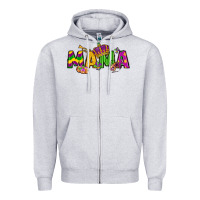 Heather Grey mama mardi gras Zipper Hoodie - LillyAllenDesigns