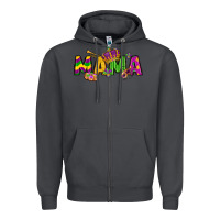 Smoke mama mardi gras Zipper Hoodie - LillyAllenDesigns