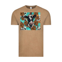 Vintage Coffee western black and white cow Vintage Tee - BarkalooDesign