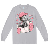 Moon Dust skeleton girl valentine's day Long Sleeve Tee - MaliasSmallBusiness