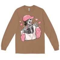 Toasted Coconut skeleton girl valentine's day Long Sleeve Tee - MaliasSmallBusiness