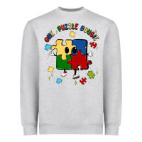 Heather Grey one puzzle bougie Heavyweight Sweatshirt - MaliasSmallBusiness