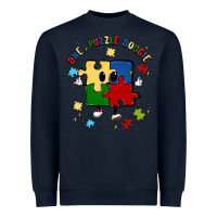 Navy one puzzle bougie Heavyweight Sweatshirt - MaliasSmallBusiness