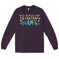 Plum teacher vibes Long Sleeve Tee - JahusDesignShop