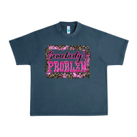 Midnight Navy Western Somebody's Problem Urban Heavy Tee - LillyAllenDesigns