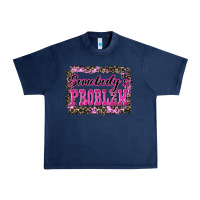 Navy Western Somebody's Problem Urban Heavy Tee - LillyAllenDesigns