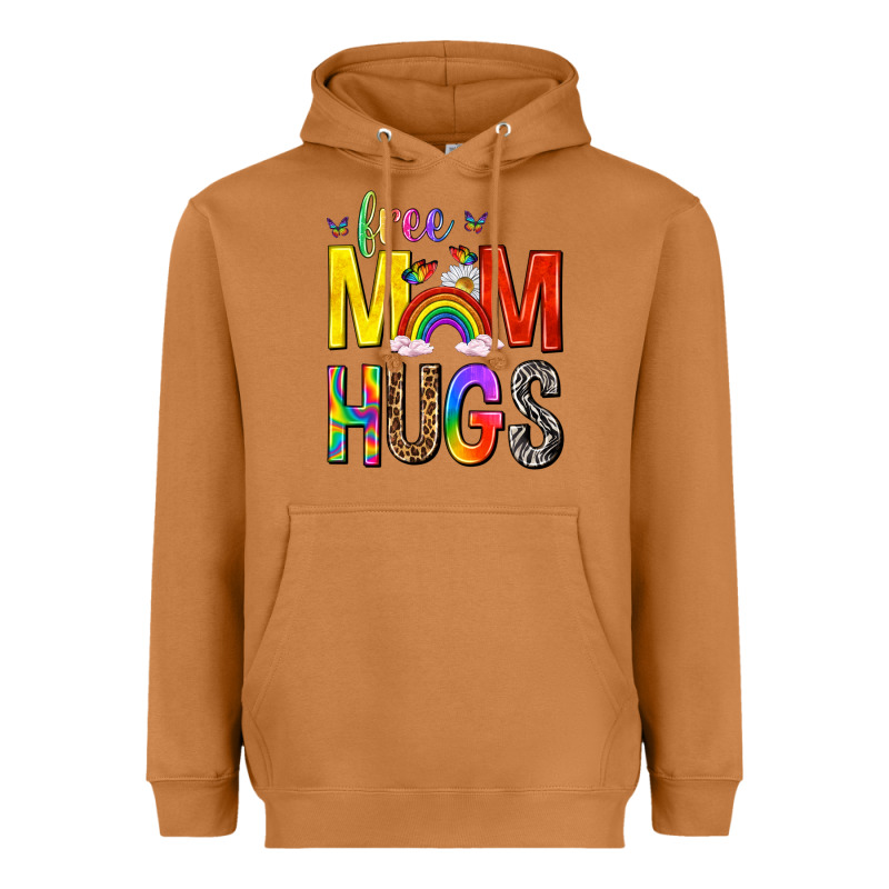 Free Mom Hugs With Butterflies Heavyweight Hoodie by texasbilliewilder | Teevron