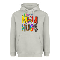 Moon Dust Free Mom Hugs with Butterflies Heavyweight Hoodie - texasbilliewilder