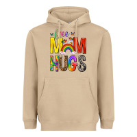Mushroom Free Mom Hugs with Butterflies Heavyweight Hoodie - texasbilliewilder