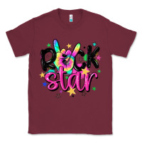 Burgundy rock star Classic Tee - MaliasSmallBusiness