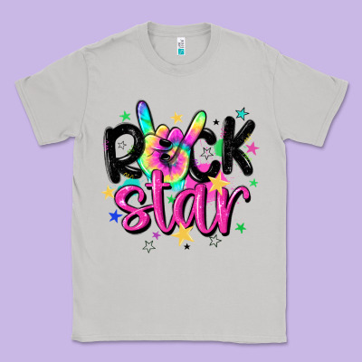 Rock Star Classic Tee Designed By Maliassmallbusiness