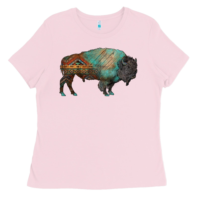 Aztec Bison Ladies Tee by RanaPortraitStore | Teevron