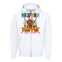 White heifers be trippin' Zipper Hoodie - LillyAllenDesigns