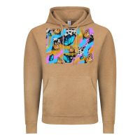Vintage Camel easter butterfly with glitter and cowhide  background Vintage Hoodie - Artiststas