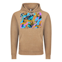 Vintage Coffee easter butterfly with glitter and cowhide  background Vintage Hoodie - Artiststas