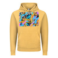 Vintage Mustard easter butterfly with glitter and cowhide  background Vintage Hoodie - Artiststas
