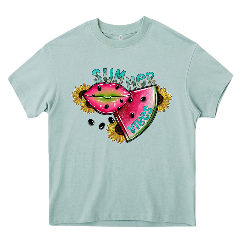 Summer Vibes Heavy Core Tee by SublimationCraftShop | Teevron