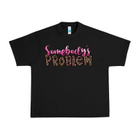 Black Western Somebody's Problem Urban Heavy Tee - LillyAllenDesigns