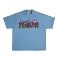 Pebble Blue Western Somebody's Problem Urban Heavy Tee - LillyAllenDesigns