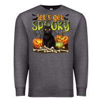 Charcoal Heather Let's Get Spooky Premium Sweatshirt - texasbilliewilder