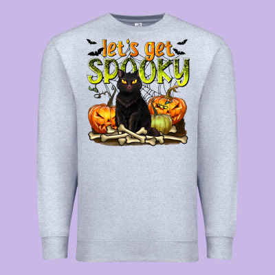 Let's Get Spooky Premium Sweatshirt Designed By Texasbilliewilder