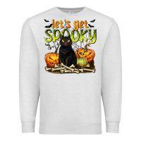 Oatmeal Heather Let's Get Spooky Premium Sweatshirt - texasbilliewilder