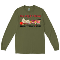 Army Green 100 days school Long Sleeve Tee - MaliasSmallBusiness