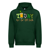 Forest Green Today we are all Irish Urban Hoodie - OliviaCreatesArt