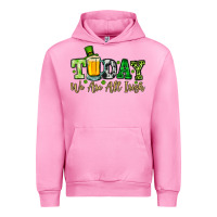 Fuchsia Pink Today we are all Irish Urban Hoodie - OliviaCreatesArt