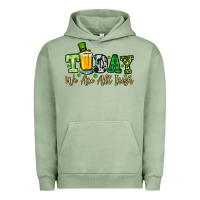 Pigment Oil Green Today we are all Irish Urban Hoodie - OliviaCreatesArt