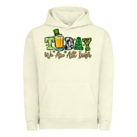 Pigment Pistachio Today we are all Irish Urban Hoodie - OliviaCreatesArt
