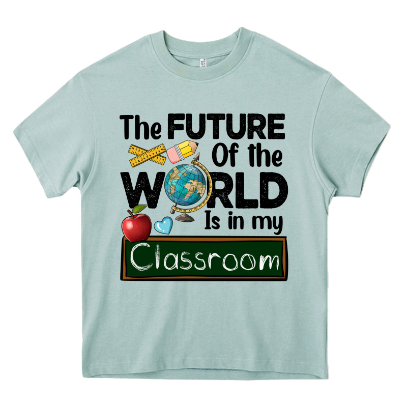 The Future Of The World Is In My Classroom Heavy Core Tee by BarkalooDesign | Teevron
