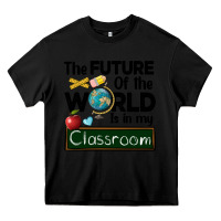 Black the future of the world is in my classroom Heavy Core Tee - BarkalooDesign