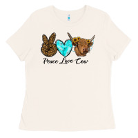 Bone peace love cow Ladies Tee - RanaPortraitStore